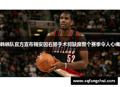鹈鹕队官方宣布锡安因右膝手术将缺席整个赛季令人心痛